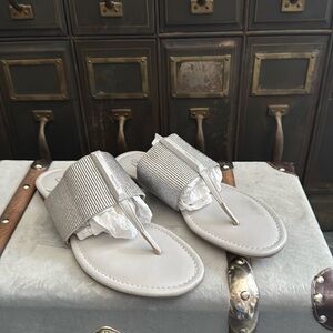 Calvin Klein Silver Sandals